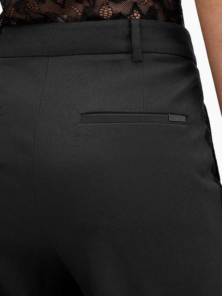 AllSaints Black Lacey Trousers - Image 6 of 8