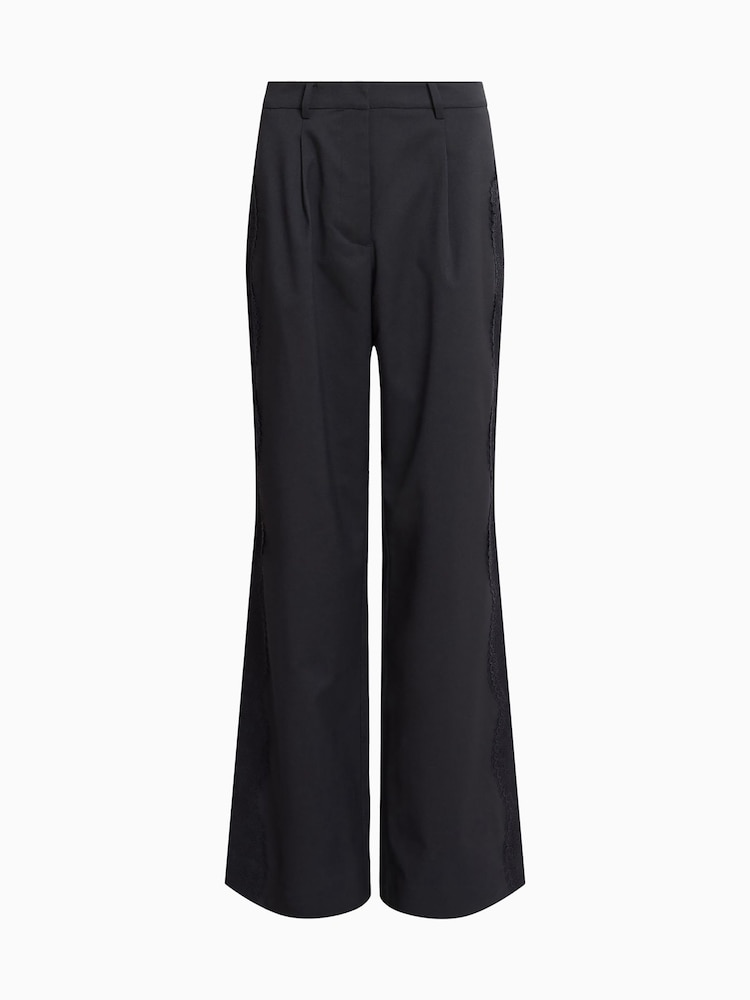 AllSaints Black Lacey Trousers - Image 8 of 8