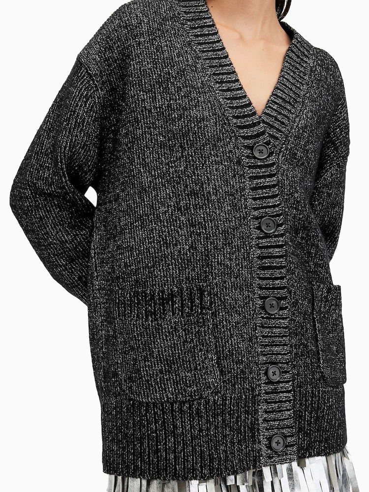 AllSaints Black Sabrina Cardigan - Image 2 of 6