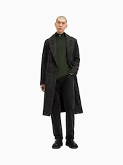 AllSaints Green Kilburn Zip Funnel Jumper - Image 3 of 7