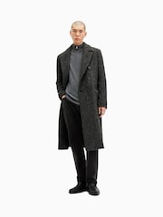 AllSaints Grey Kilburn Zip Funnel Jumper - Image 2 of 5