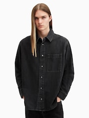 AllSaints Black Tolhurst Shirt - Image 1 of 8