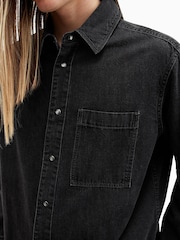 AllSaints Black Tolhurst Shirt - Image 2 of 8