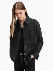 AllSaints Black Tolhurst Shirt - Image 6 of 8