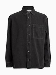 AllSaints Black Tolhurst Shirt - Image 8 of 8