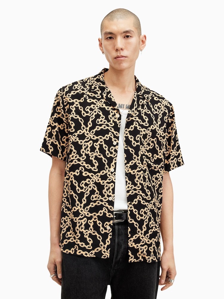 AllSaints Link Short Sleeve Shirt - Image 1 of 8