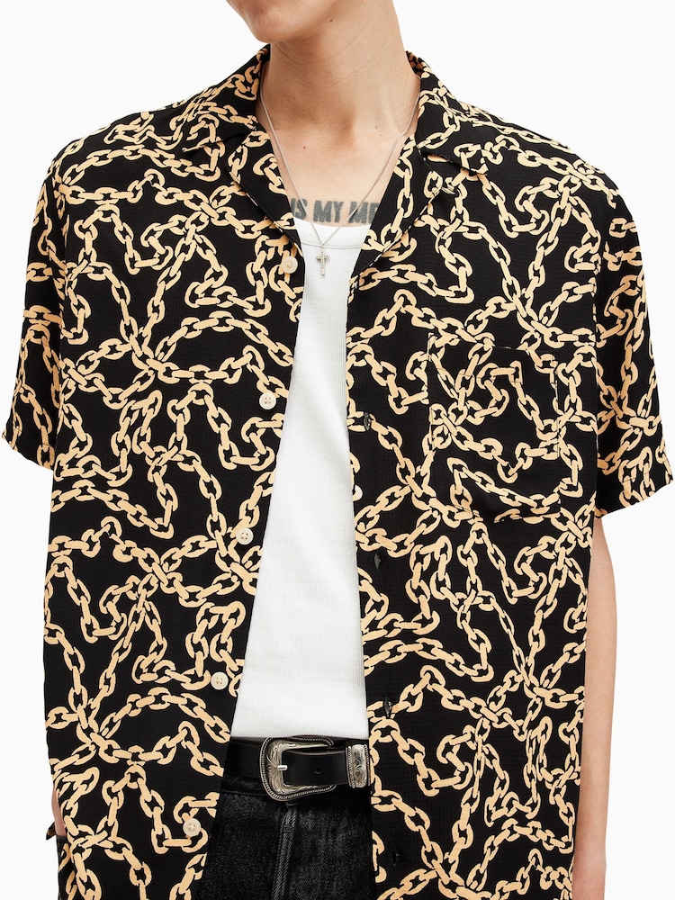 AllSaints Link Short Sleeve Shirt - Image 2 of 8