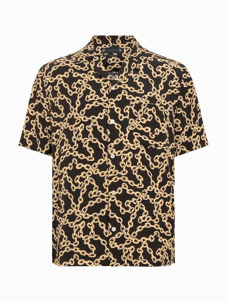 AllSaints Link Short Sleeve Shirt - Image 8 of 8
