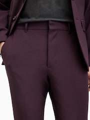 AllSaints Purple Lisle Trousers - Image 3 of 7
