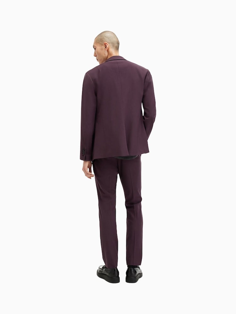 AllSaints Purple Lisle Trousers - Image 6 of 7