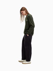 AllSaints Green Underground Crew Neck Jumper - Image 6 of 8