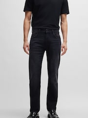BOSS Light Grey Slim-Fit Italian Cashmere-Touch Denim Jeans - Image 1 of 5