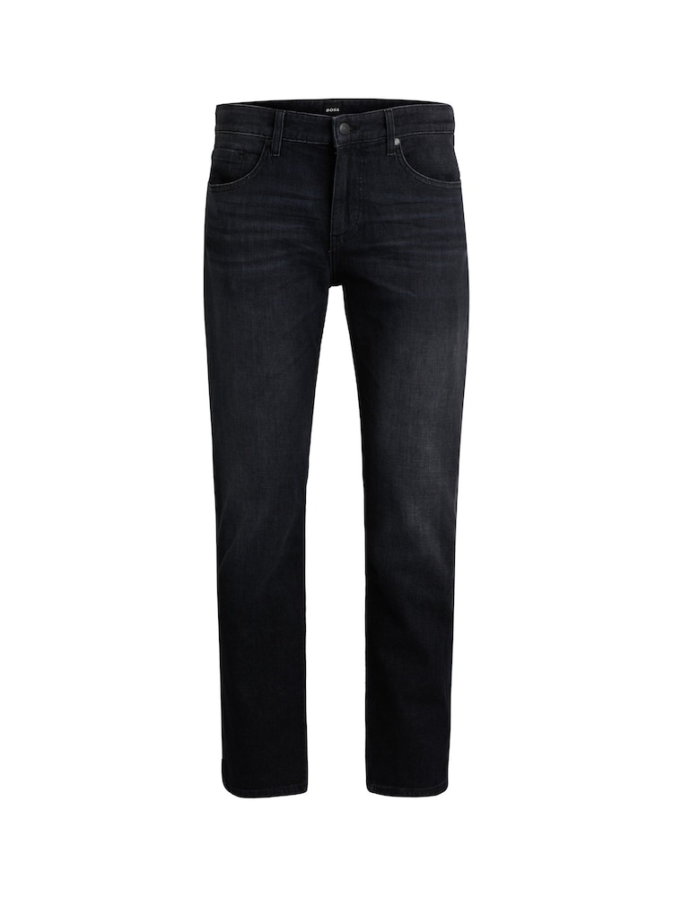 BOSS Light Grey Slim-Fit Italian Cashmere-Touch Denim Jeans - Image 5 of 5