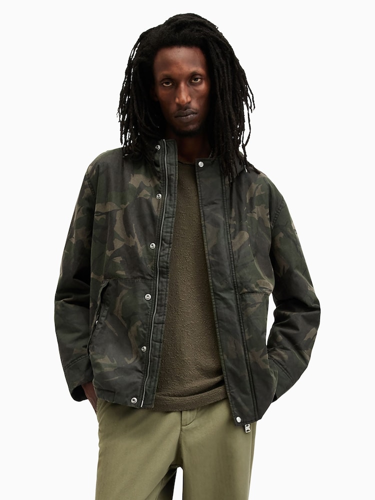 AllSaints Green Atticus Jacket - Image 1 of 6