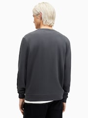 AllSaints Grey Raven Crew Neck Jumper - Image 4 of 5