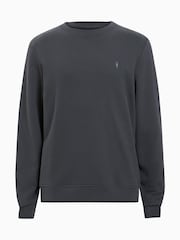 AllSaints Grey Raven Crew Neck Jumper - Image 5 of 5