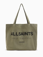 AllSaints Green Underground Tote Bag - Image 1 of 6