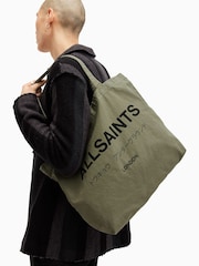 AllSaints Green Underground Tote Bag - Image 6 of 6