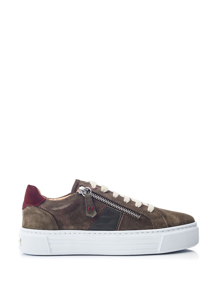 Moda in Pelle Shoon Ely Side Zip Mid Slab Sole Trainers - Image 1 of 4