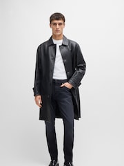 BOSS Grey Slim-Fit Italian Cashmere-Touch Denim Jeans - Image 3 of 5