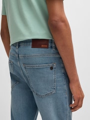 BOSS Blue Slim-Fit Comfort-Stretch Denim Jeans - Image 4 of 5