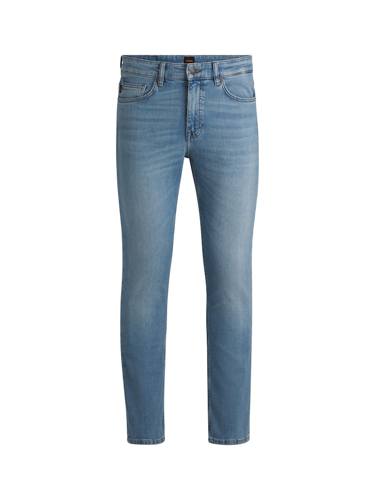 BOSS Blue Slim-Fit Comfort-Stretch Denim Jeans - Image 5 of 5