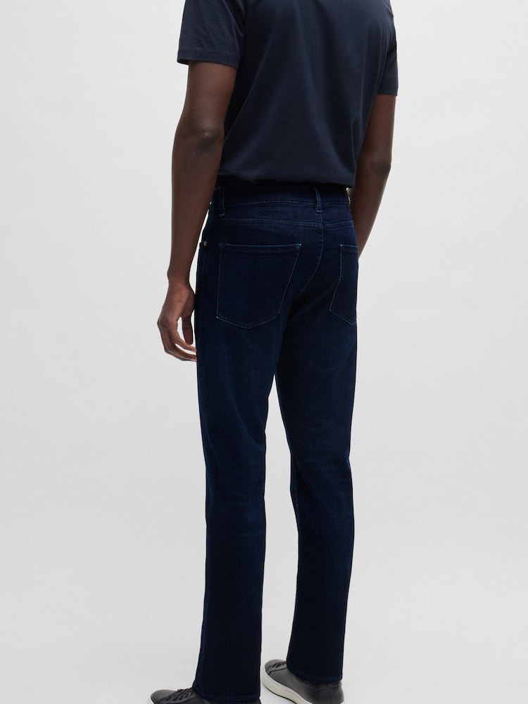 BOSS Blue Slim-Fit Cashmere-Touch Denim Jeans - Image 2 of 5