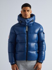 JACK1T Blue EZ Slick Puffer Hooded Jacket - Image 1 of 7