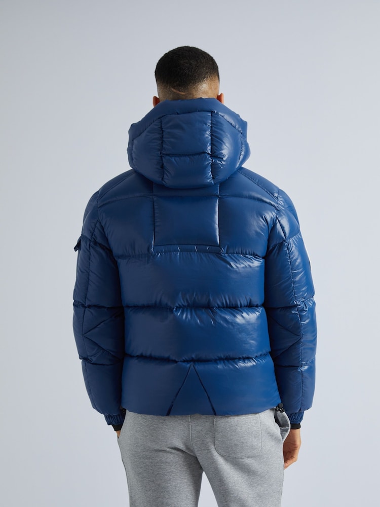 JACK1T Blue EZ Slick Puffer Hooded Jacket - Image 2 of 7