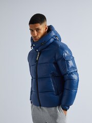 JACK1T Blue EZ Slick Puffer Hooded Jacket - Image 3 of 7