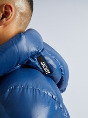 JACK1T Blue EZ Slick Puffer Hooded Jacket - Image 4 of 7