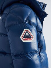 JACK1T Blue EZ Slick Puffer Hooded Jacket - Image 6 of 7