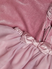 Monsoon Pink Baby Velour Romper and Tutu Set - Image 3 of 3