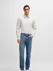 BOSS Blue Slim-Fit Comfort-Stretch Denim Jeans - Image 3 of 5