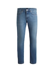 BOSS Blue Slim-Fit Comfort-Stretch Denim Jeans - Image 5 of 5
