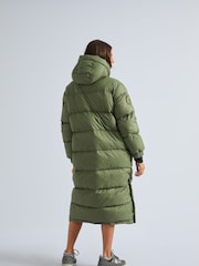 JACK1T Green Cocoon Extra Long Coat - Image 2 of 7