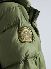 JACK1T Green Cocoon Extra Long Coat - Image 4 of 7