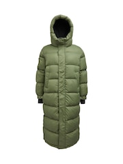 JACK1T Green Cocoon Extra Long Coat - Image 7 of 7