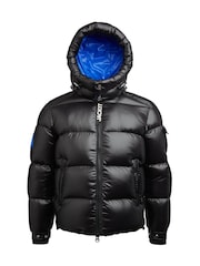 JACK1T EZ Slick Puffer Hooded Black Jacket - Image 7 of 7