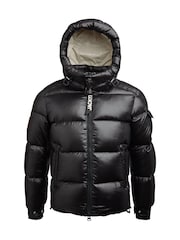 JACK1T EZ Slick Puffer Hooded Black Jacket - Image 7 of 7