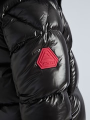 JACK1T EZ Slick Puffer Hooded Black Jacket - Image 5 of 7
