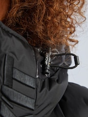 JACK1T Diamond Down Dry Extra Long Black Coat - Image 6 of 7