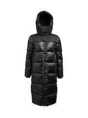 JACK1T Diamond Down Dry Extra Long Black Coat - Image 7 of 7