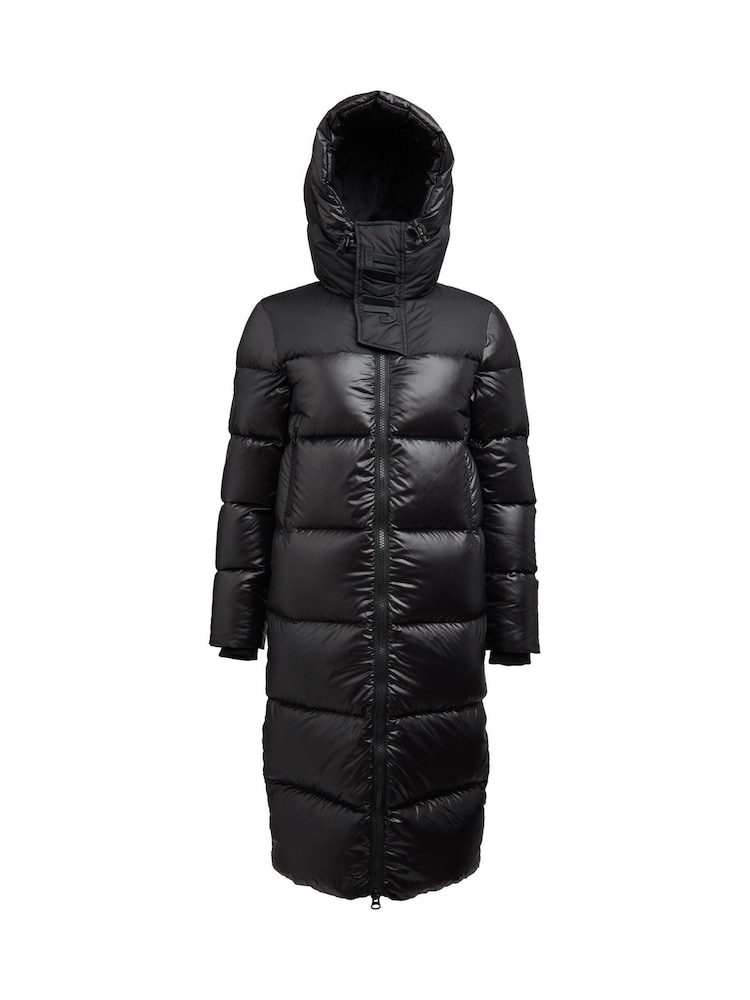JACK1T Diamond Down Dry Extra Long Black Coat - Image 7 of 7