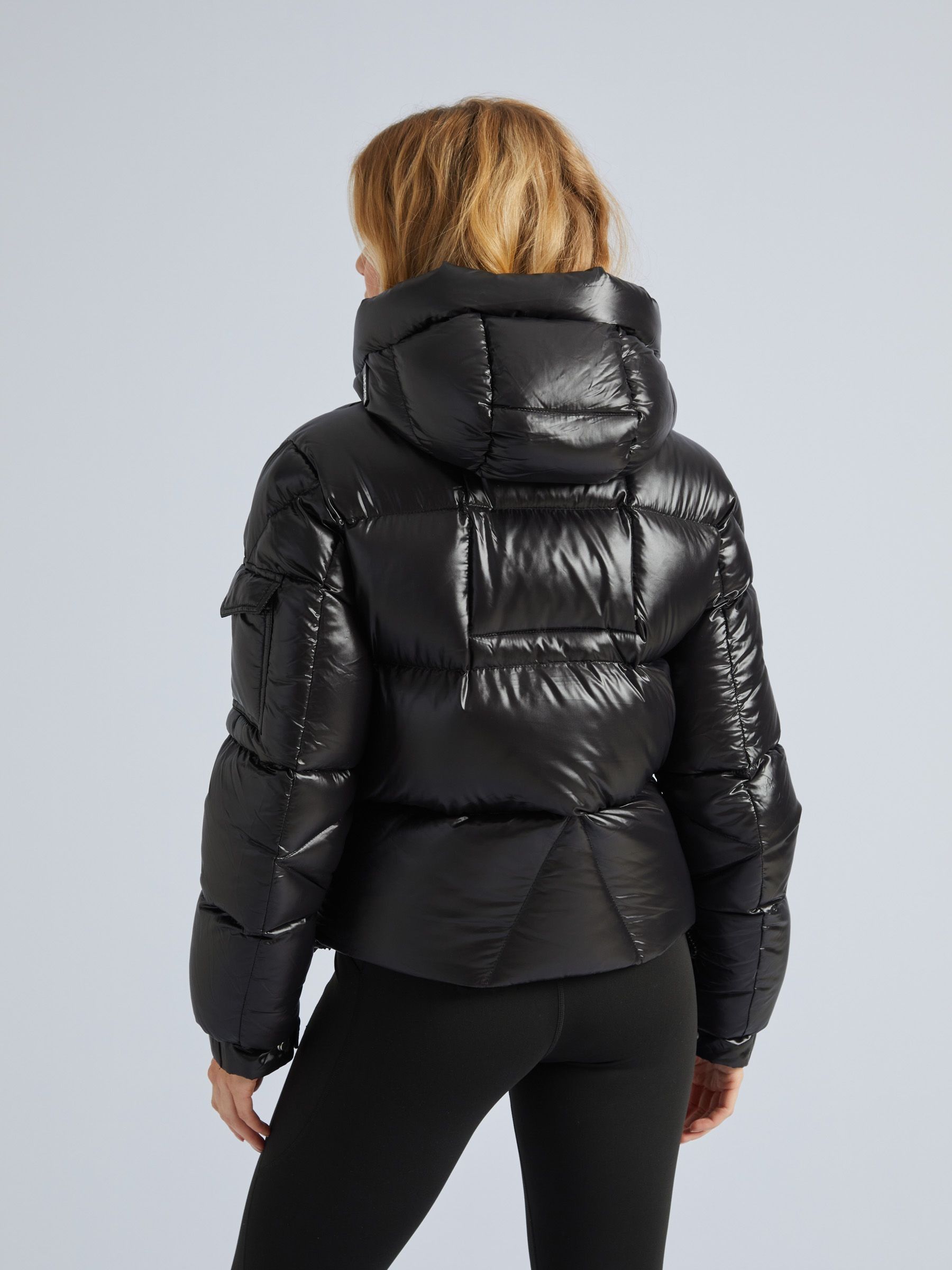 Buy JACK1T EZ Slick Puffer Hooded Black Jacket from Next Luxembourg