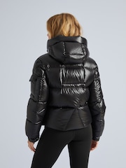 JACK1T EZ Slick Puffer Hooded Black Jacket - Image 2 of 7
