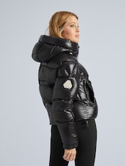 JACK1T EZ Slick Puffer Hooded Black Jacket - Image 3 of 7