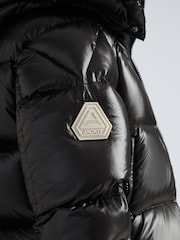 JACK1T EZ Slick Puffer Hooded Black Jacket - Image 4 of 7