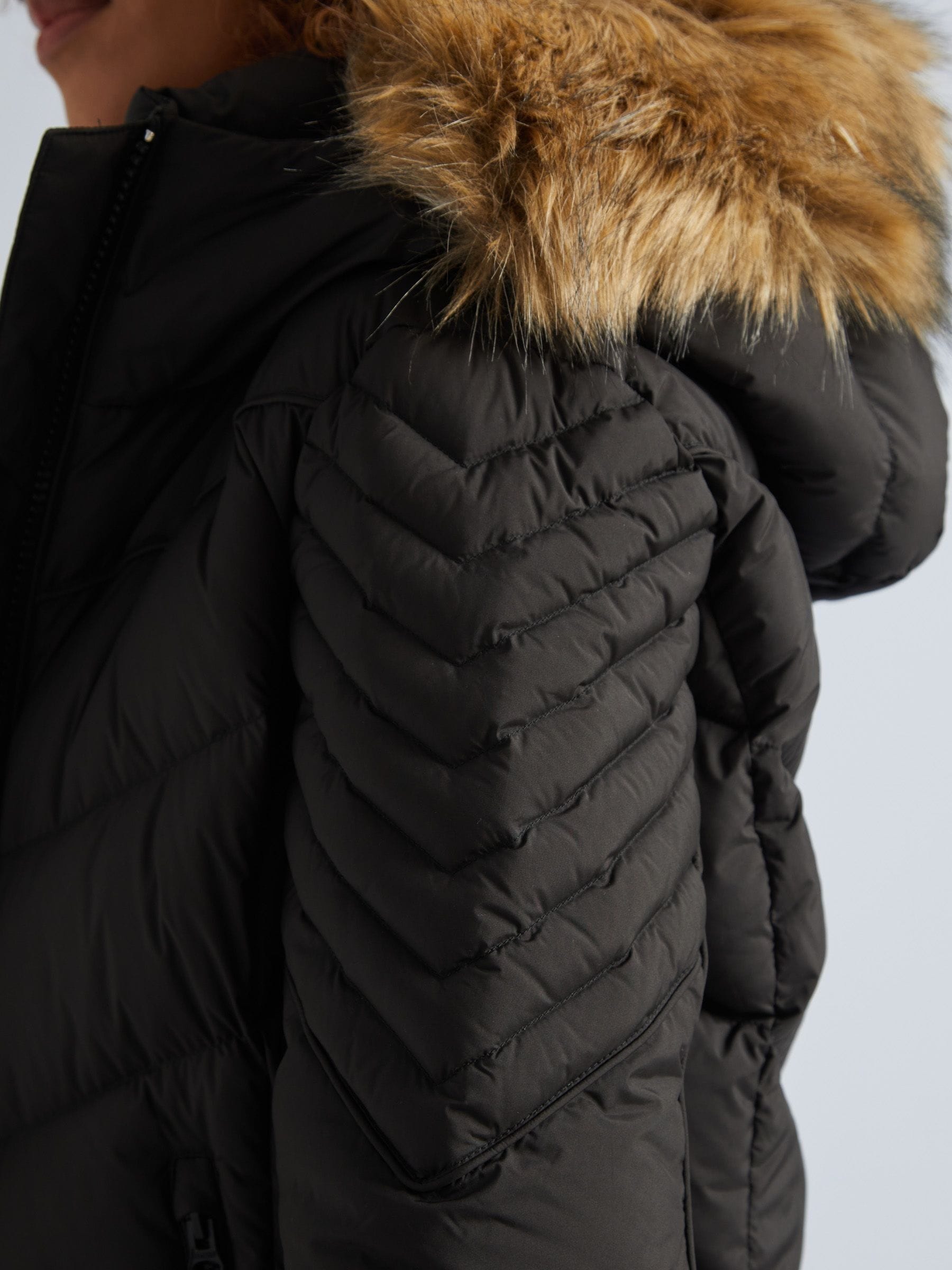 00's archive opium black fur p coat 8ボタン
