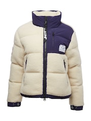 JACK1T Expedition Sherpa Racer Down White Jacket - Bild 7 von 7